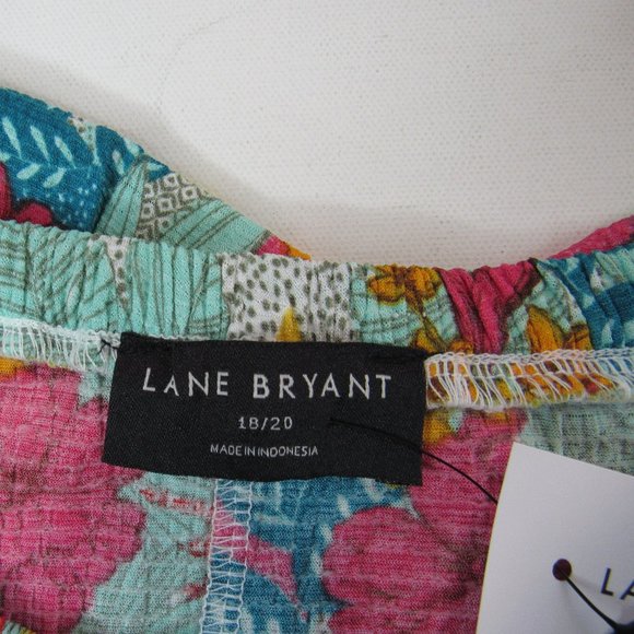 Lane Bryant Women's Classic Off-The-Shoulder Ruffle Tank Blouse Top Size 18/20 - Picture 5 of 10